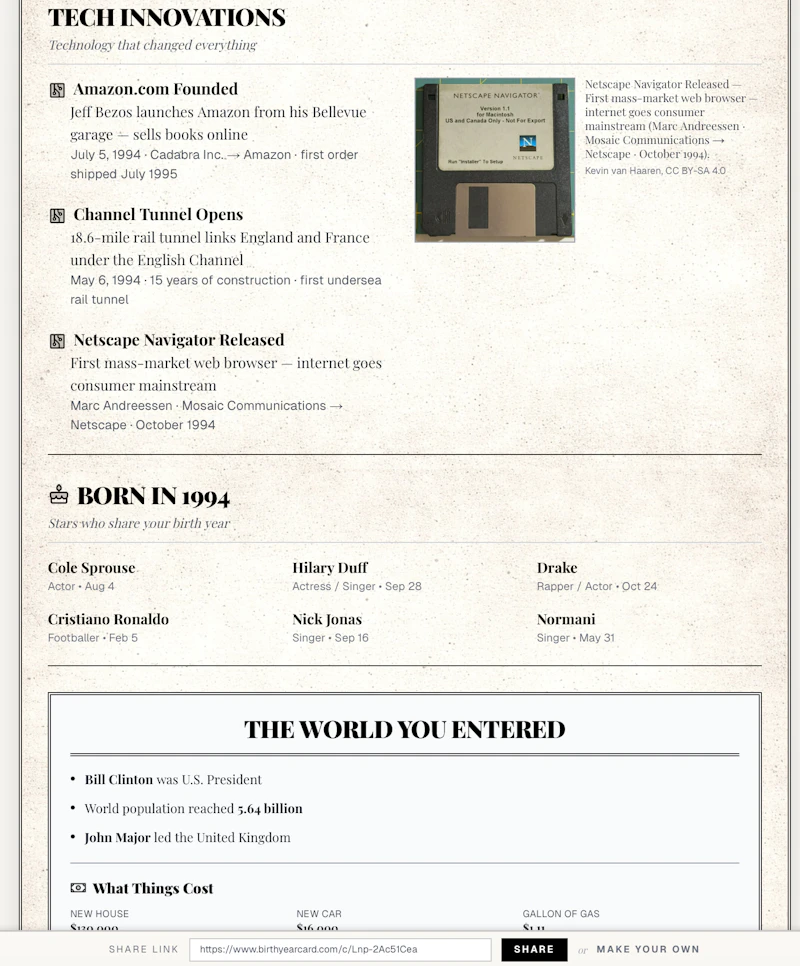 The Birth Year Chronicle screenshot 7