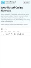 Online Notepad gallery image