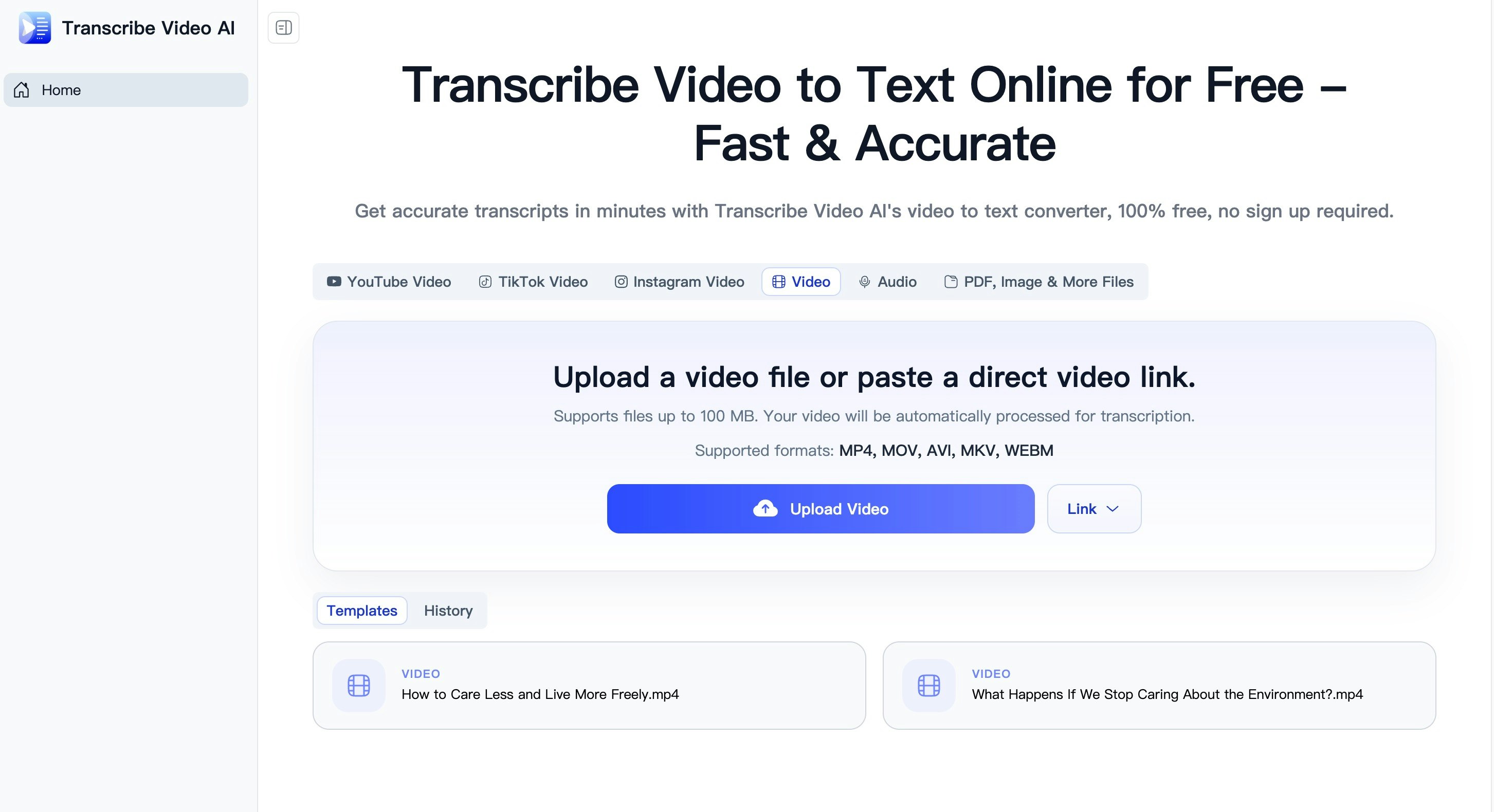 Transcribe Video AI gallery image