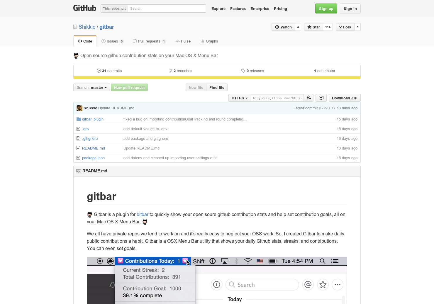 Gitbar