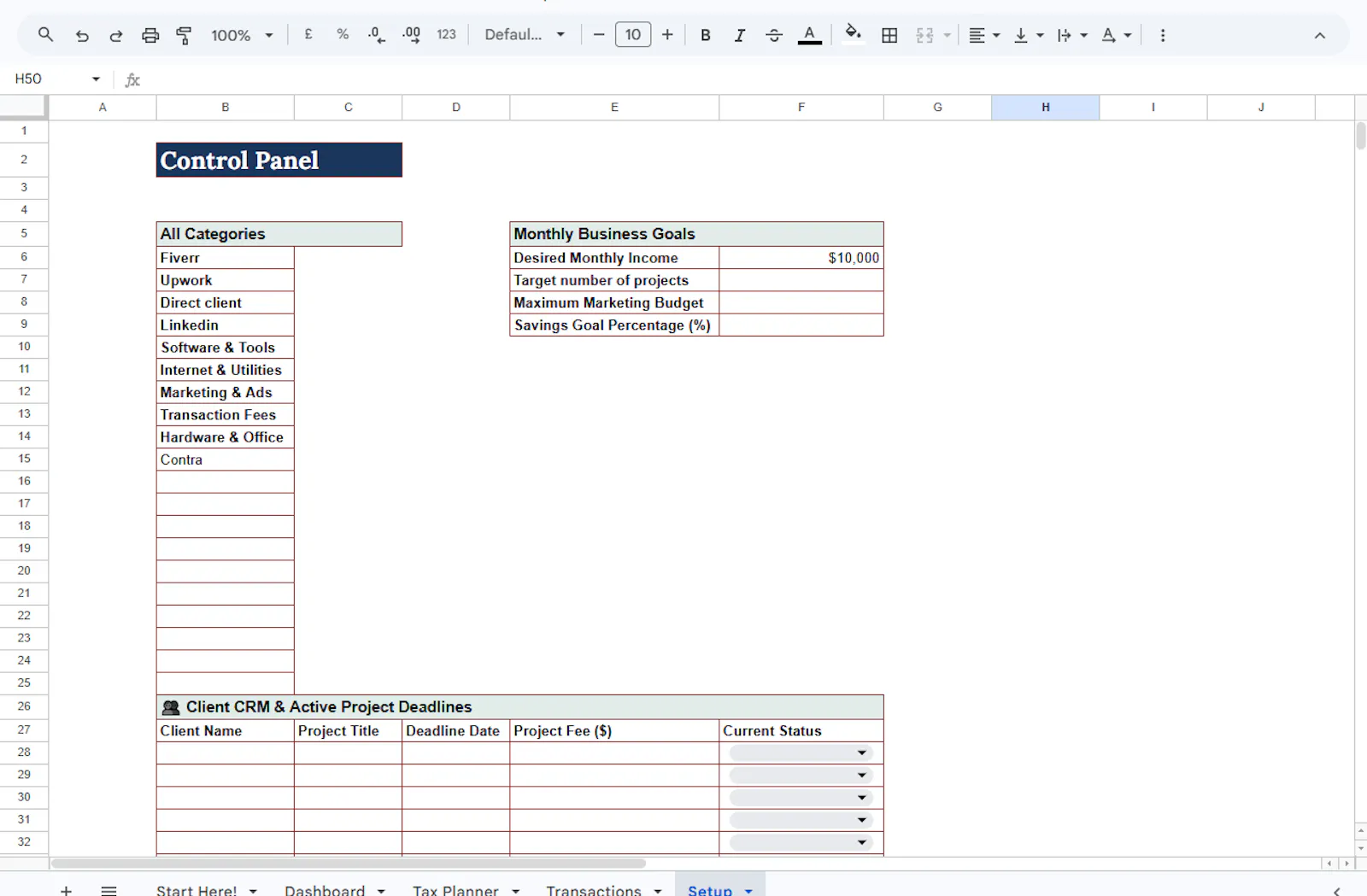 Freelance & Agency Financial OS screenshot 5