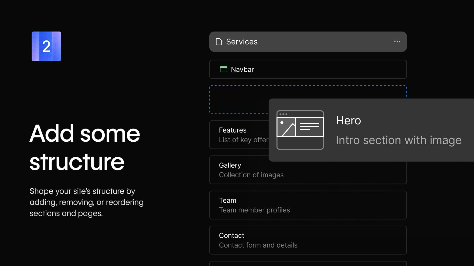 Webflow AI site builder gallery image