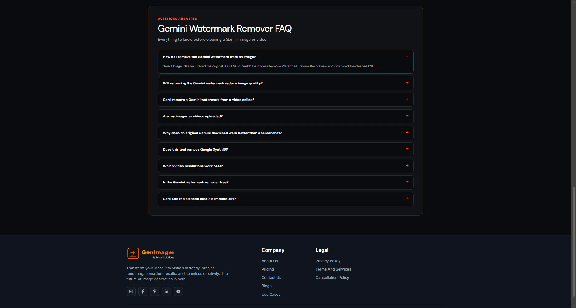 Gemini Watermark Remover by GenImager gallery image