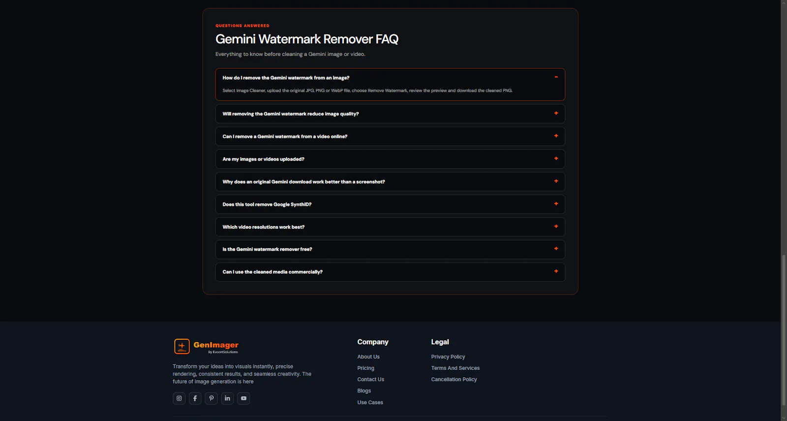 Gemini Watermark Remover by GenImager screenshot 3