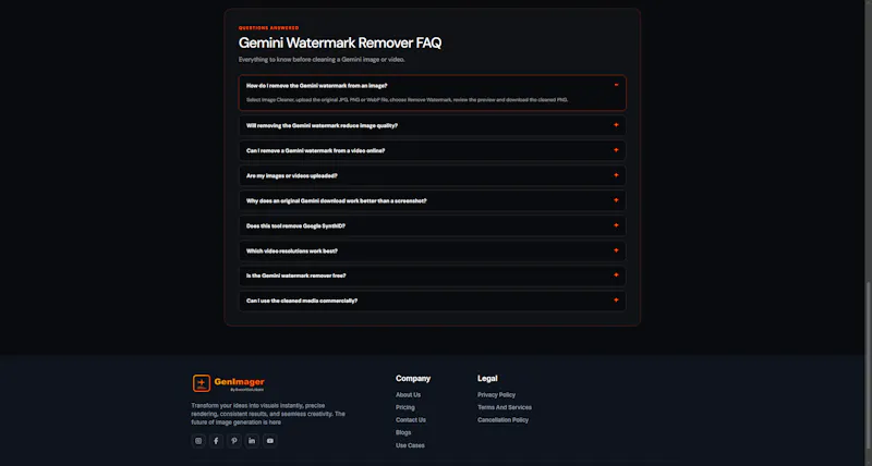 Gemini Watermark Remover by GenImager screenshot 3