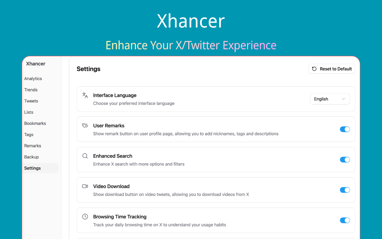 Xhancer - Screenshot 2 showing product features and functionality