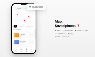 저장된 장소를 지도로 보여주는 Map 뷰 화면