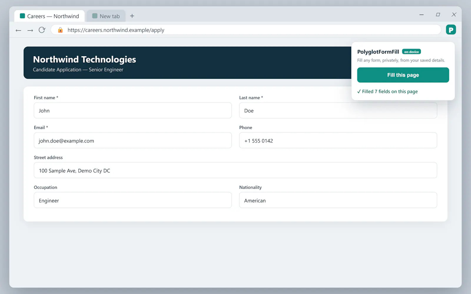 PolyglotFormFill screenshot 3