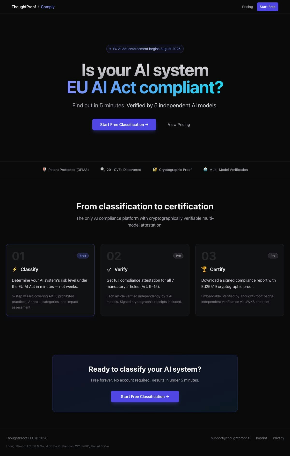 ThoughtProof Comply media 2