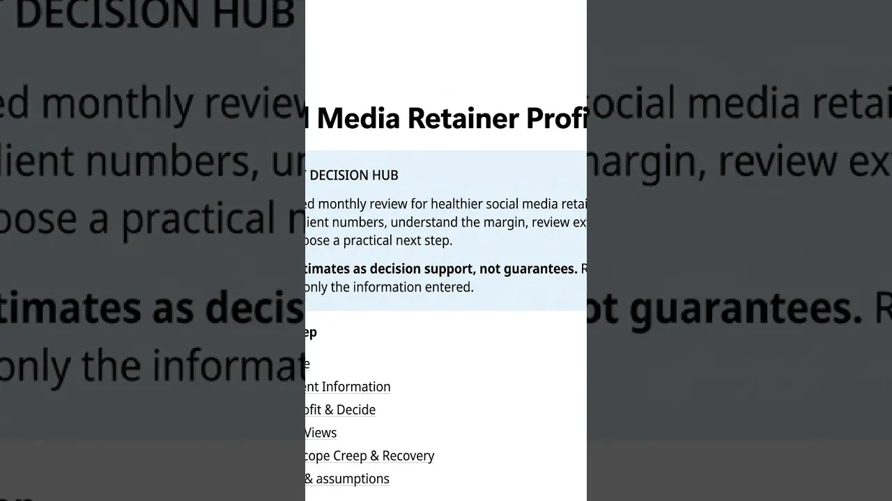 Social Media Retainer Profit Hub gallery image