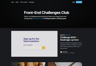 Front-End Challenges Club gallery image
