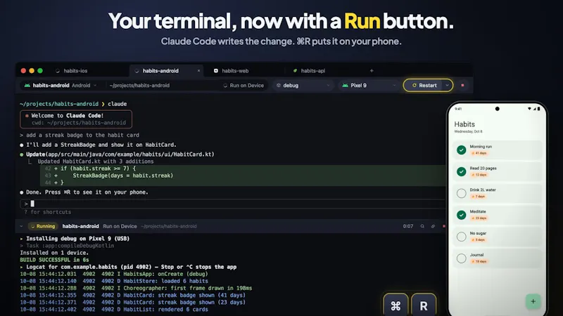 DevTerminal screenshot 1 (video preview)