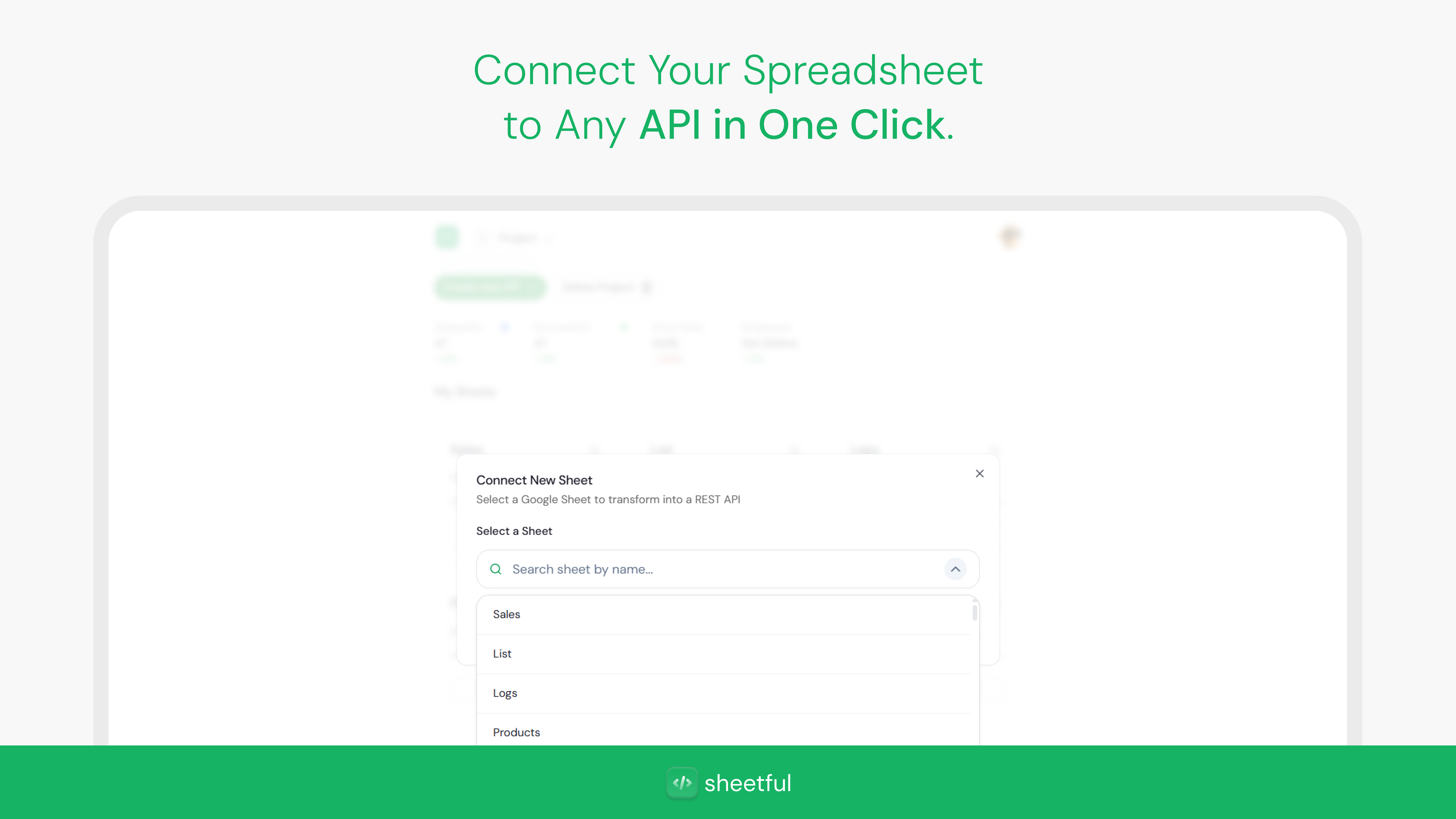 Sheetful - Main product screenshot demonstrating key features and user interface