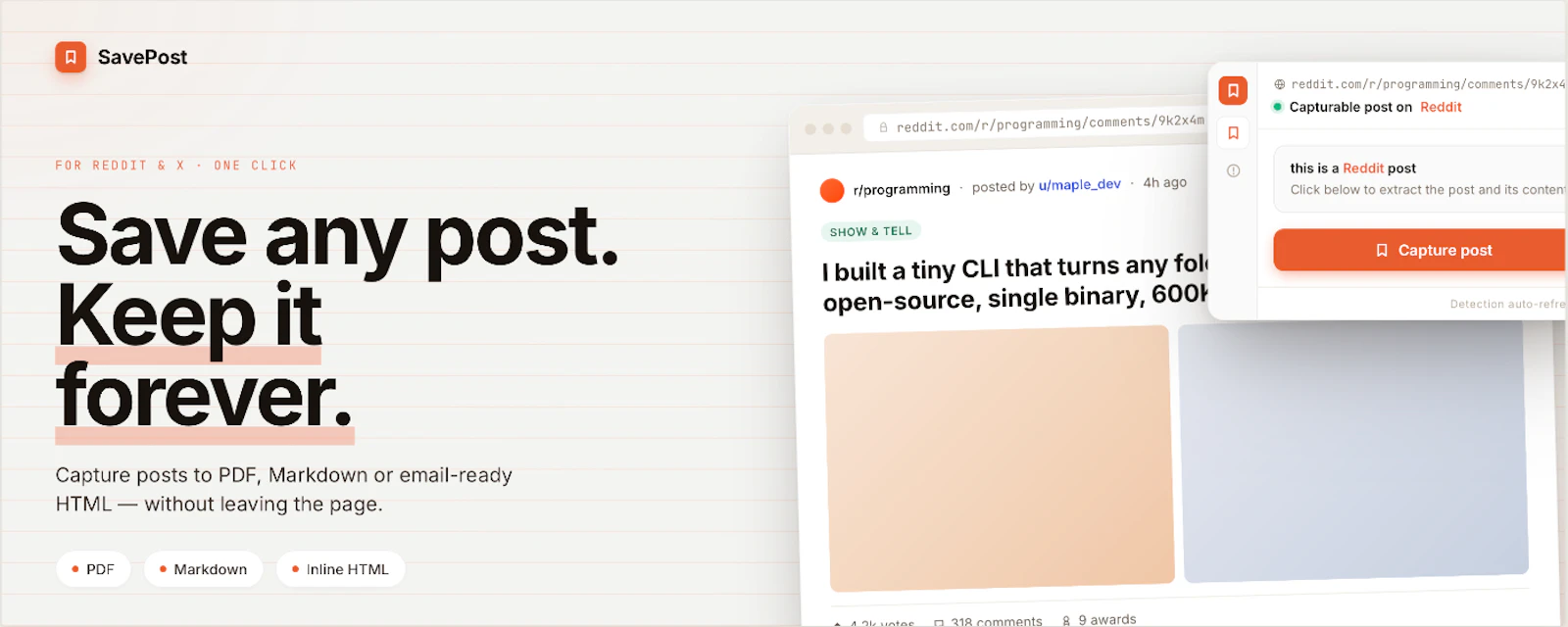 SavePost screenshot 1