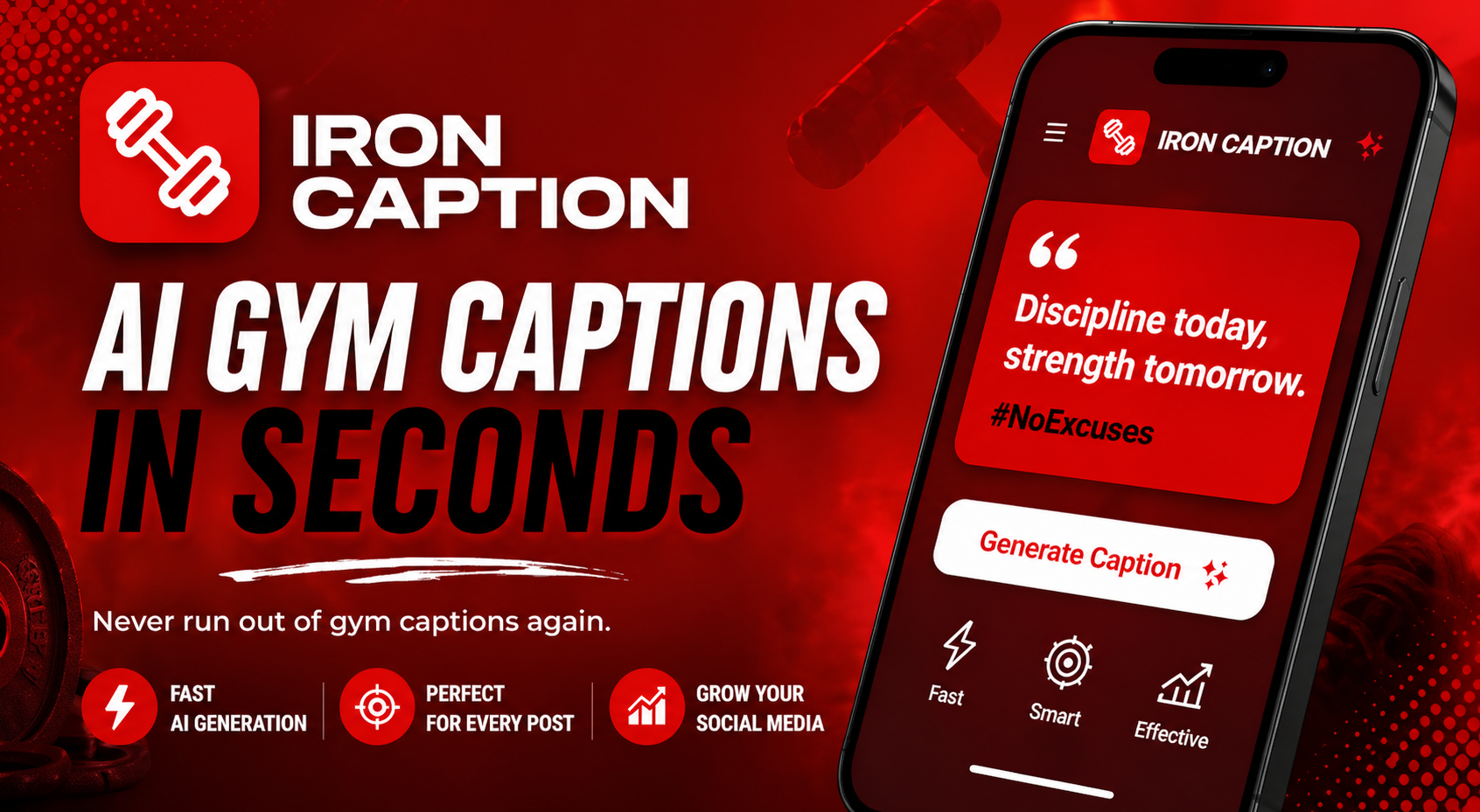Iron Caption — Gym Captions in Seconds gallery image