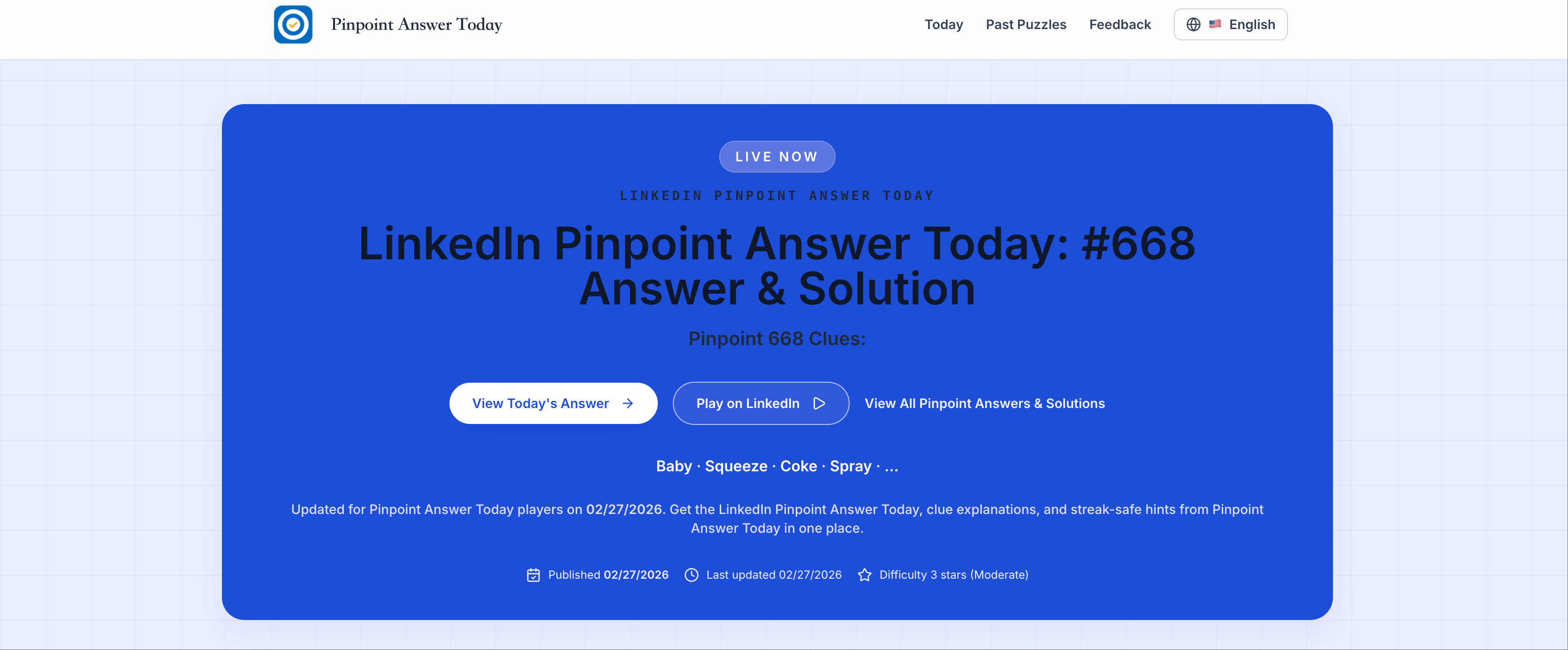 Pinpoint Answer Today gallery image