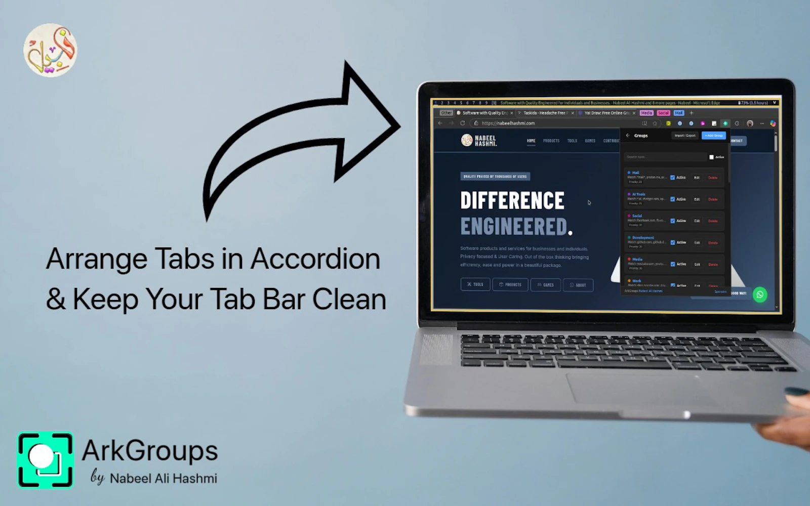 ArkGroups - Auto Intelligent Tab Groups screenshot 2