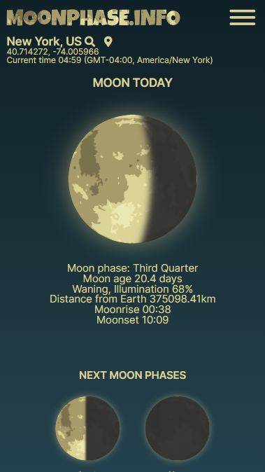Moonphase.info - 달 단계 캘린더 미디어 1