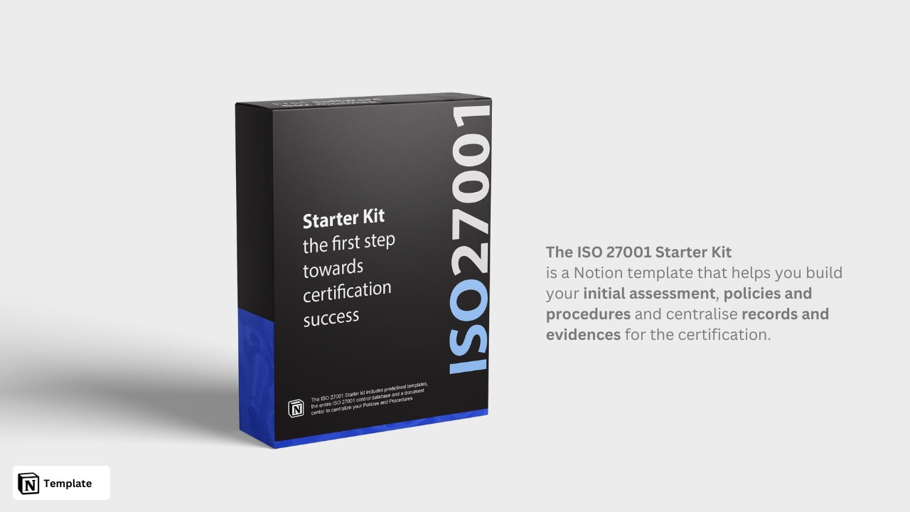 ชุดเริ่มต้น ISO 27001 - เทมเพลตความคิดทั้งหมดสำหรับความพยายามในการรับรองของคุณ media 1