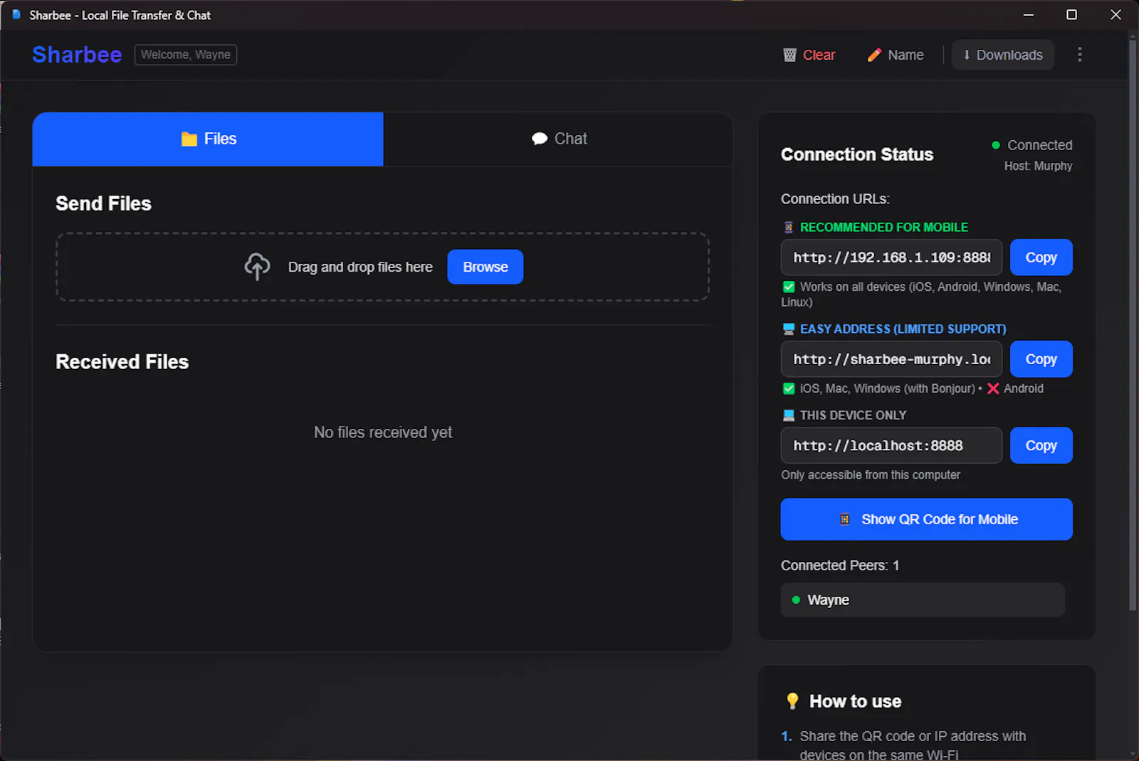 Sharbee — Local File Transfer screenshot 2