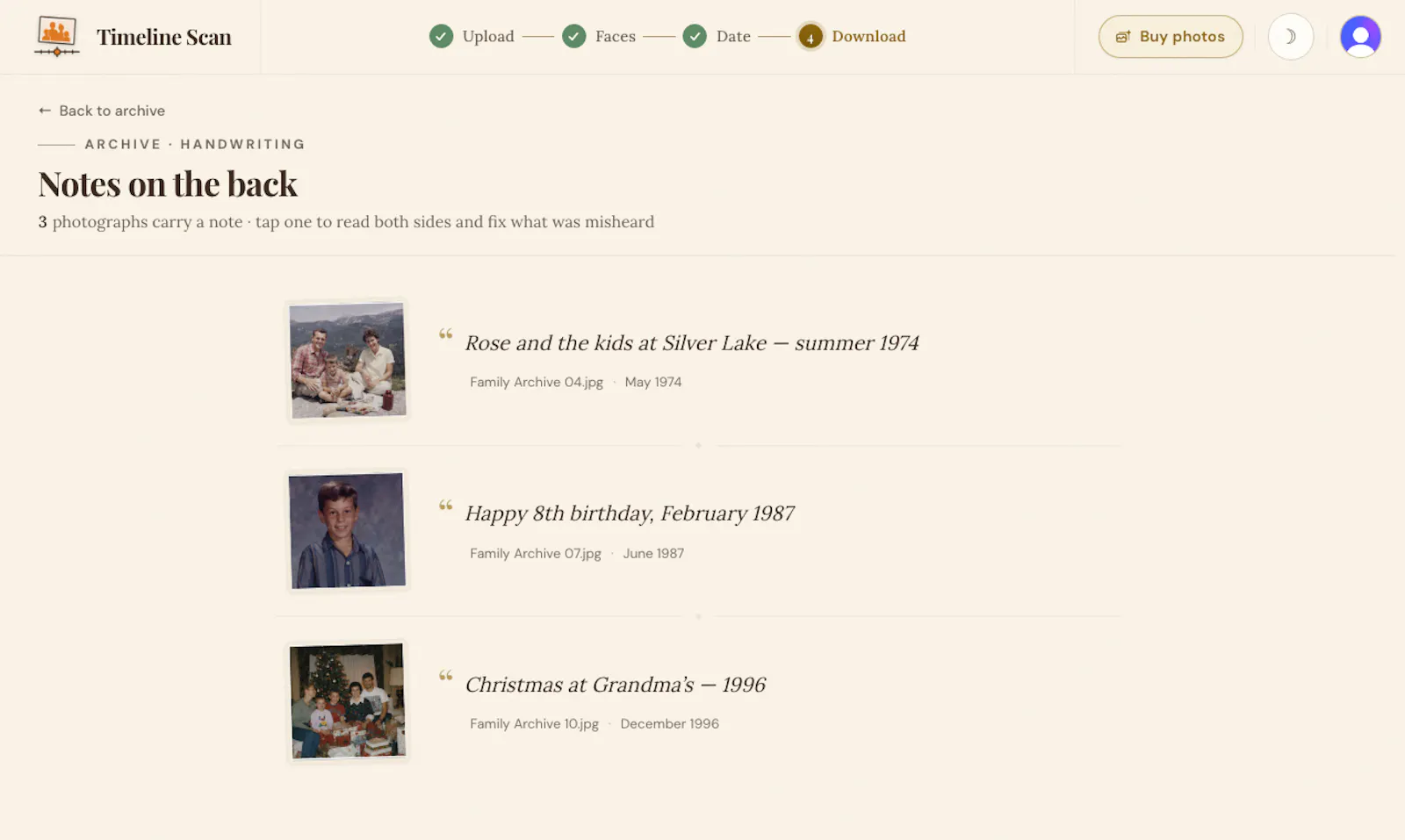 Timeline Scan screenshot 5
