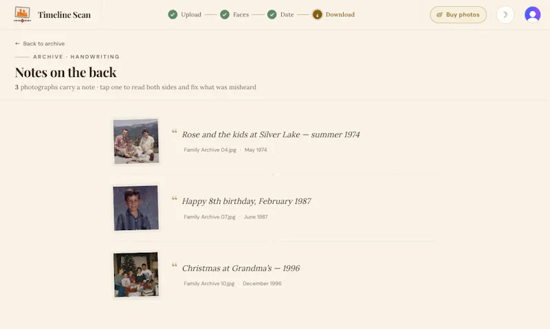 Timeline Scan screenshot 5