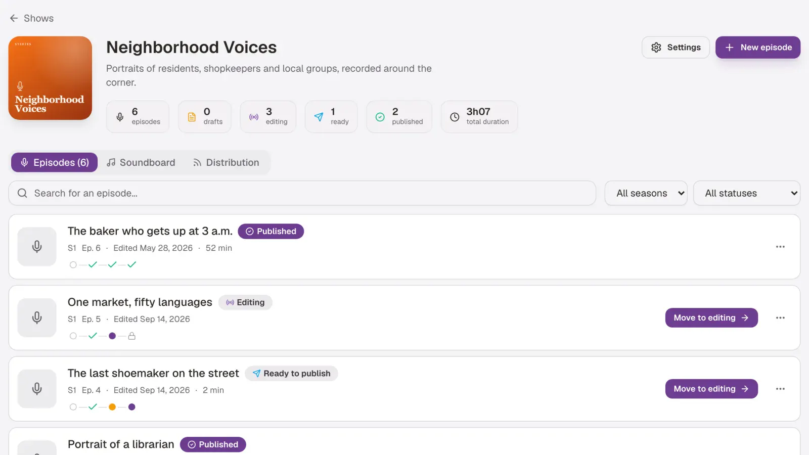 A podcast studio in the browser. screenshot 3