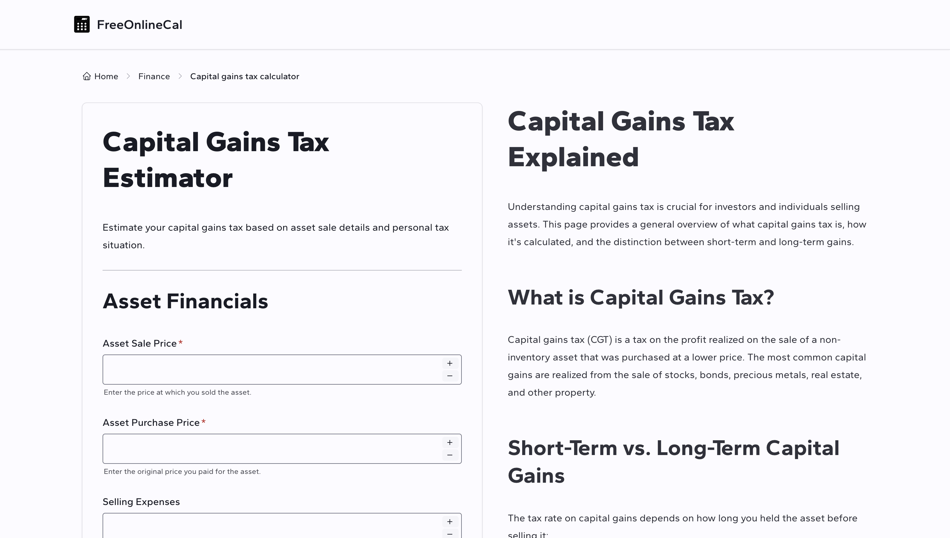 Free Online Calculator gallery image