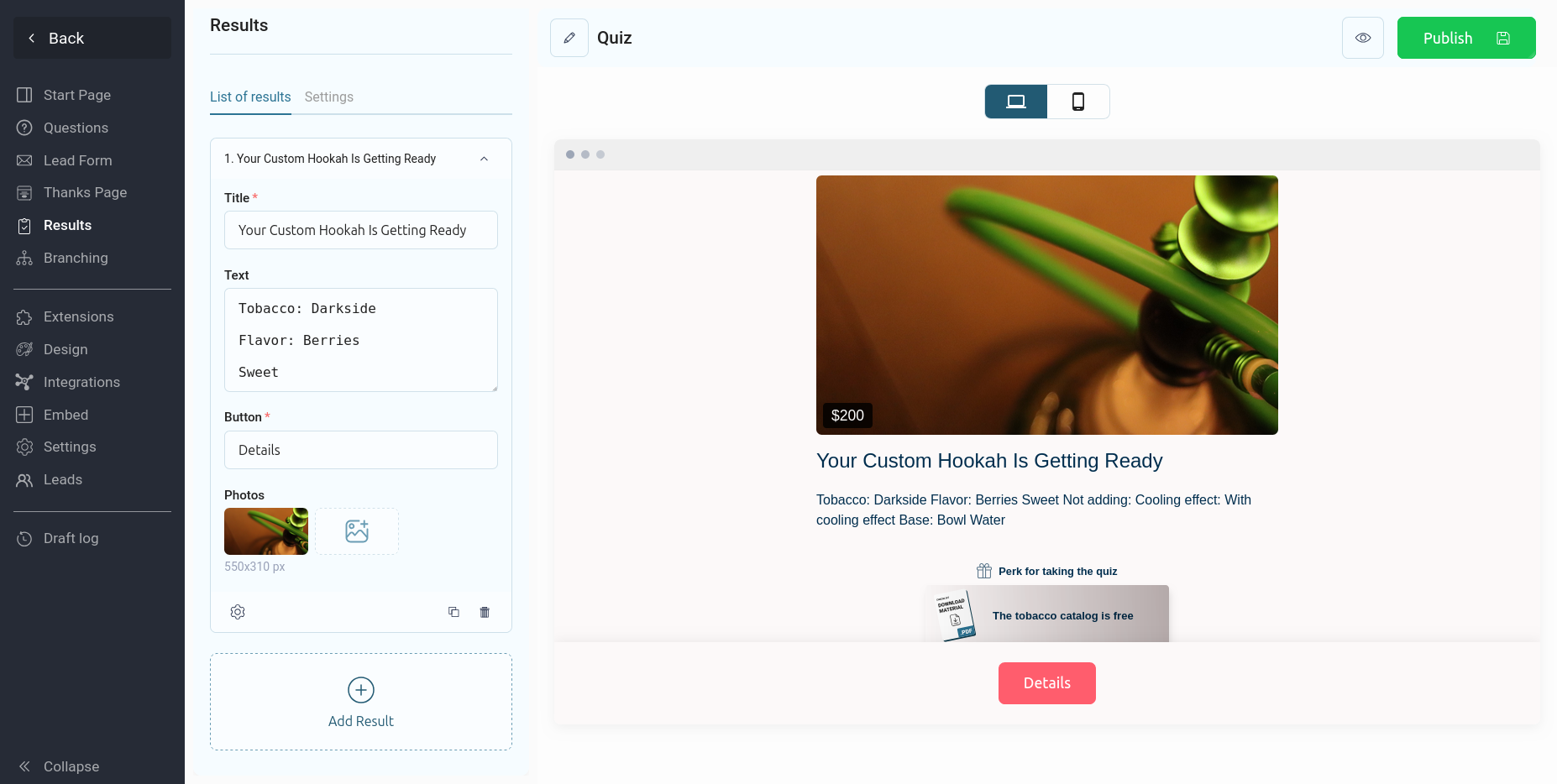 Builder quiz di marketing online - Quiz, Quiz Builder, produttore di quiz media 5