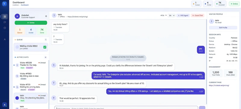 ICTDesk — Open Source Live Support screenshot 4