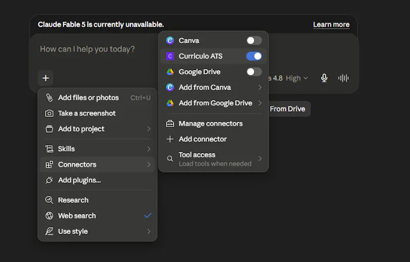 Curriculo ATS MCP screenshot 3