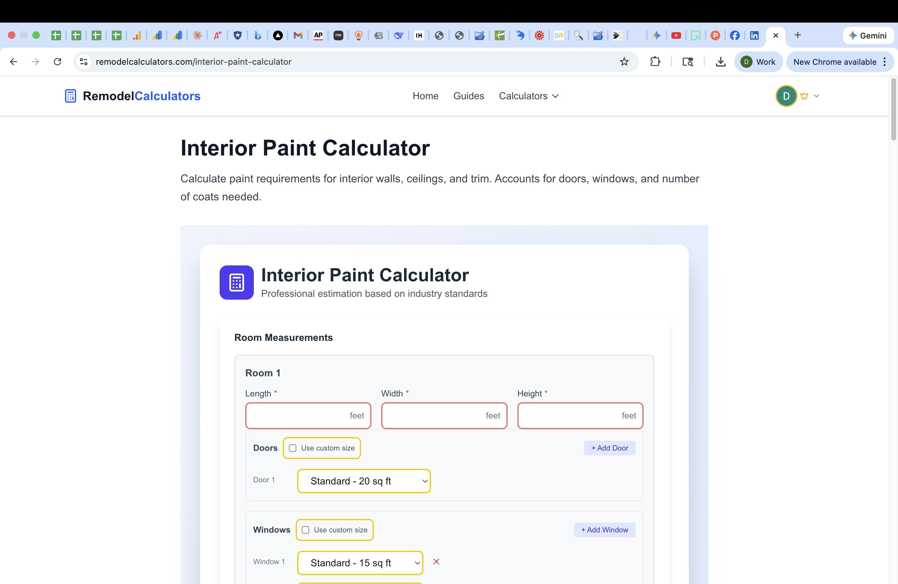 Remodel Calculators gallery image