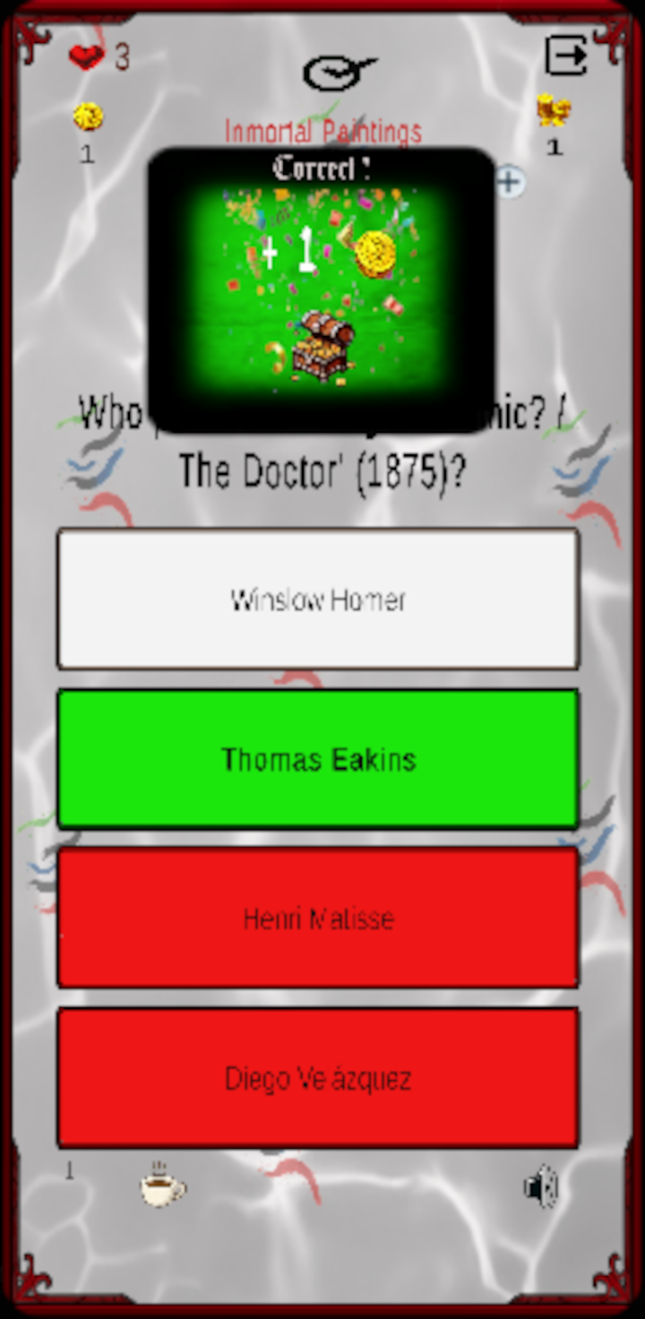 Inmortal Paintings Trivia - Screenshot 5 showing product features and functionality