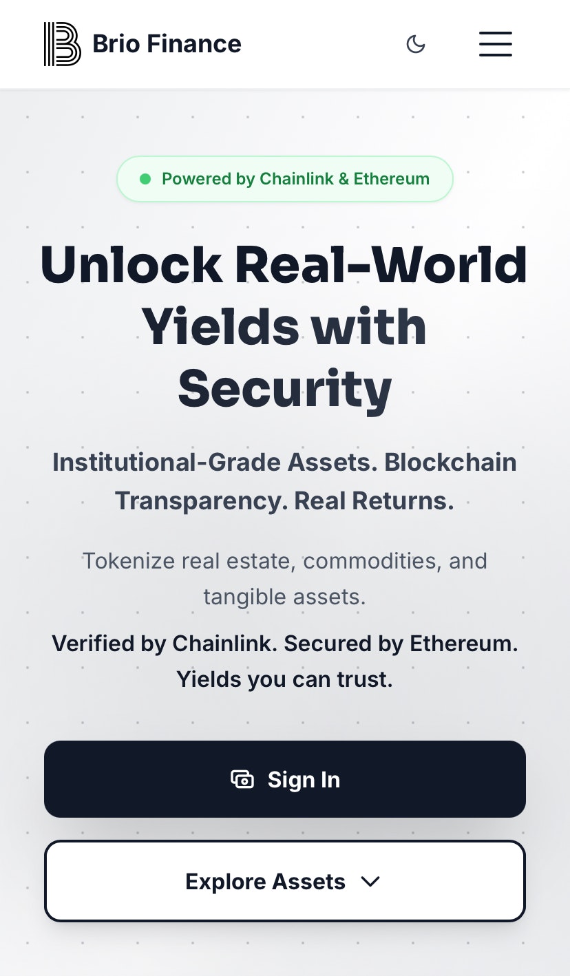 Brio Finance - Screenshot 4 showing product features and functionality