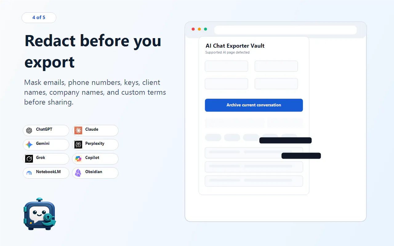 AI Chat Exporter: Local Vault gallery image