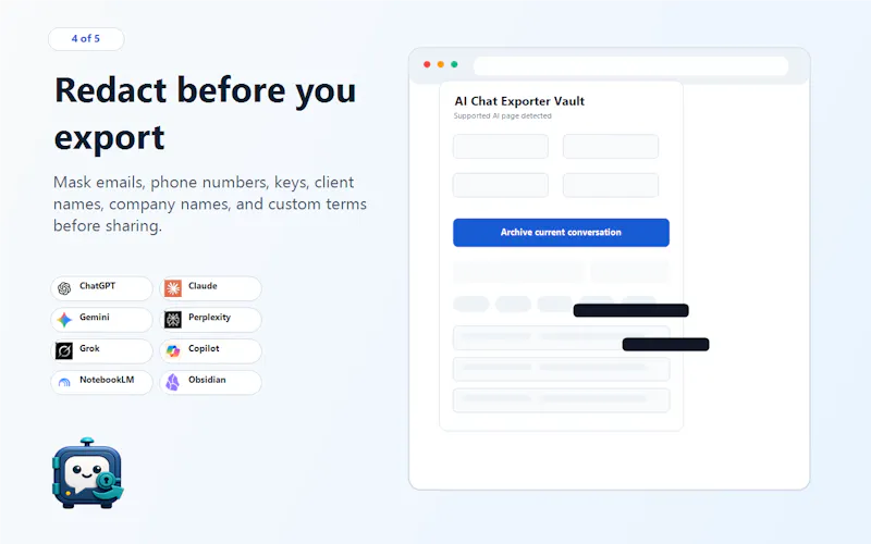 AI Chat Exporter: Local Vault screenshot 3