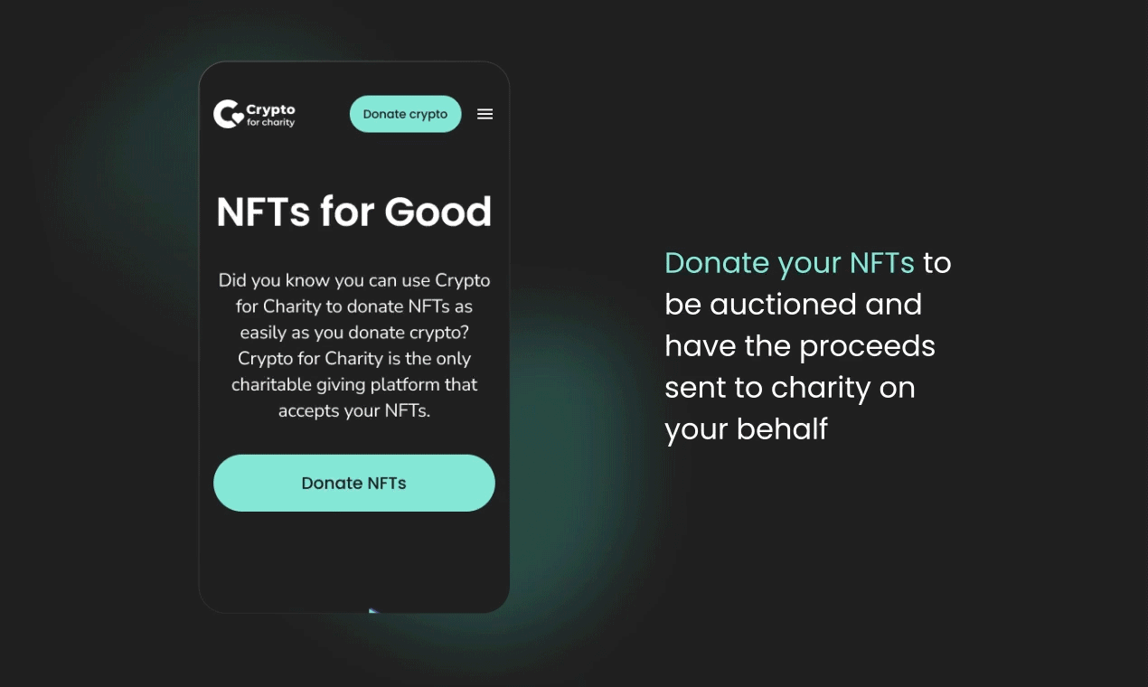 Crypto voor liefdadigheid - Doneer cryptocurrencies en NFT's aan een goed doel zonder kosten media 4