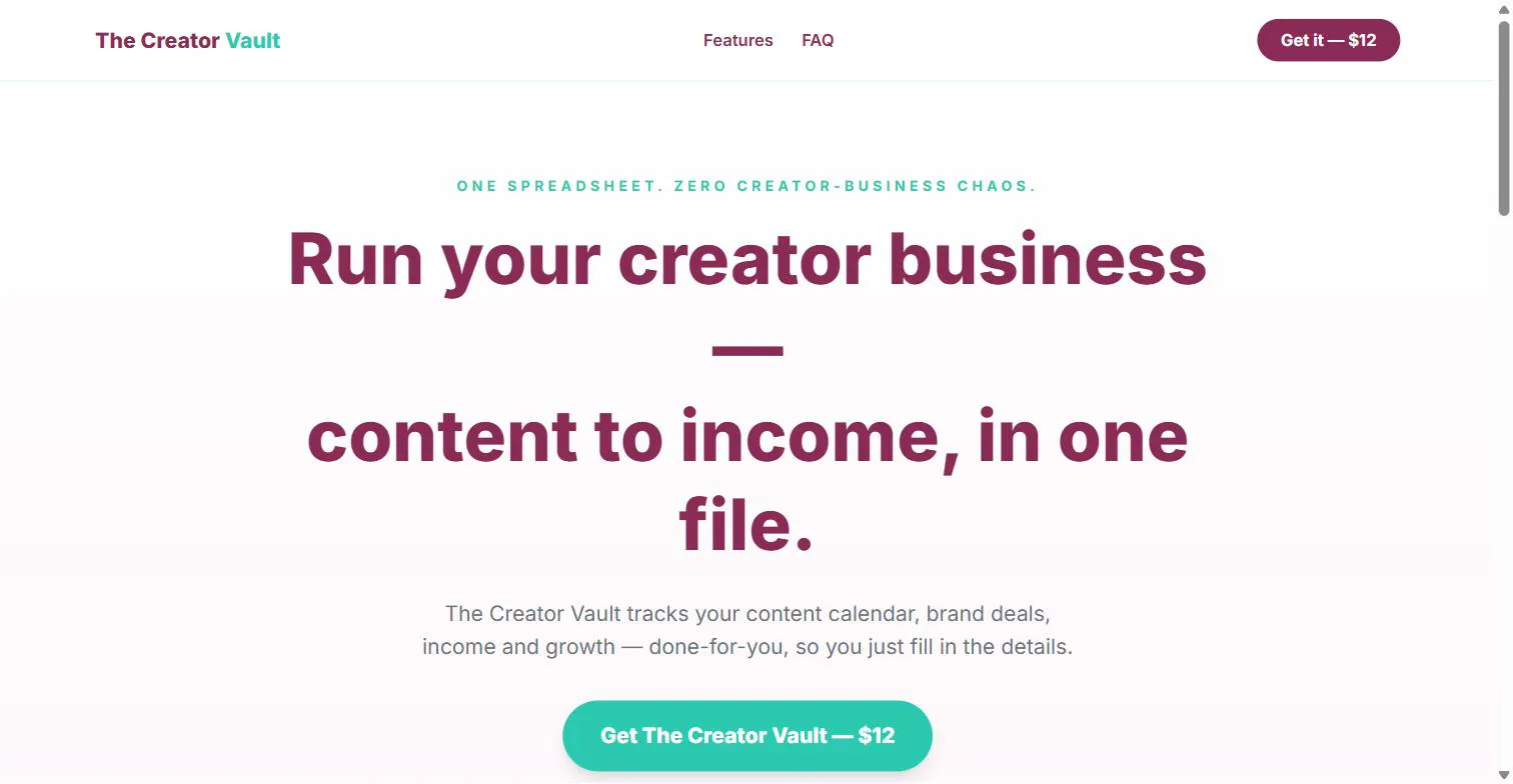 The Creator Vault gallery image