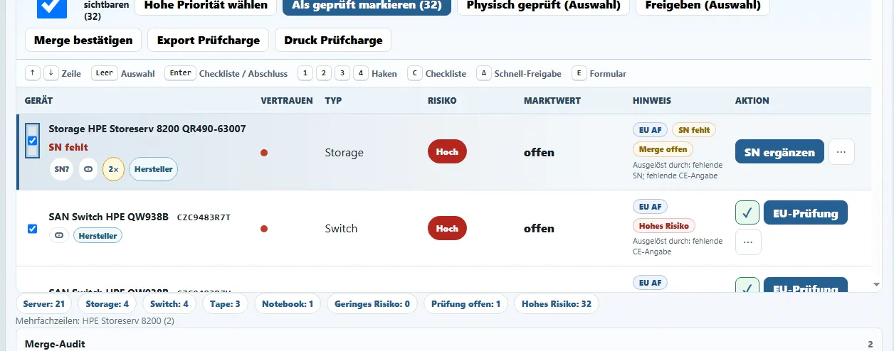 Fehr Algorithmus screenshot