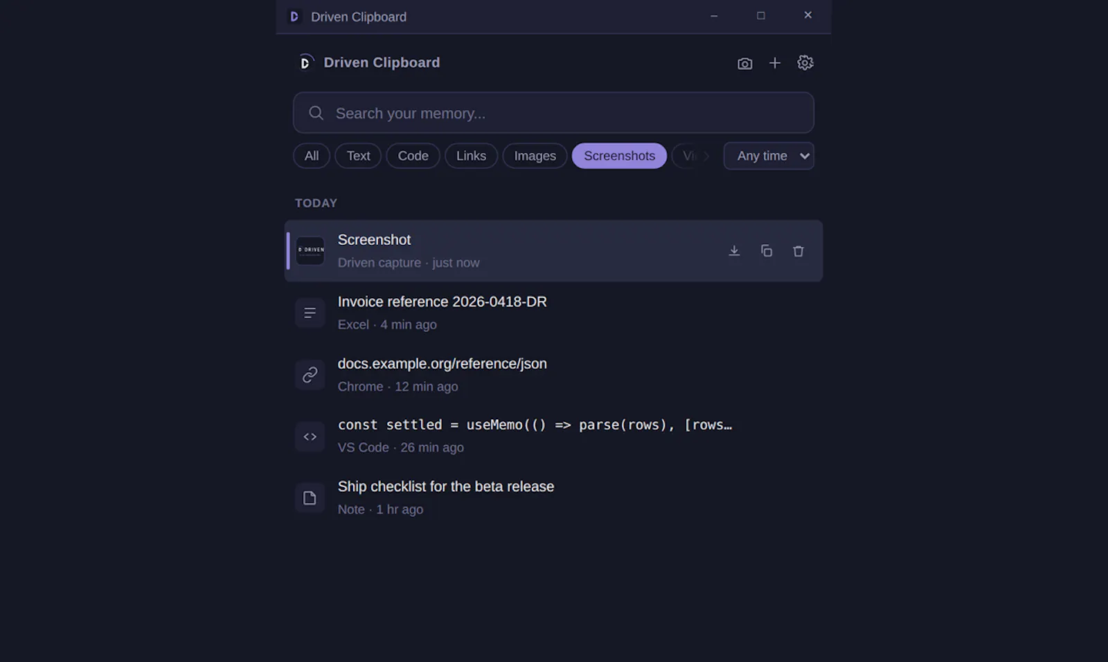 Driven Clipboard screenshot 3