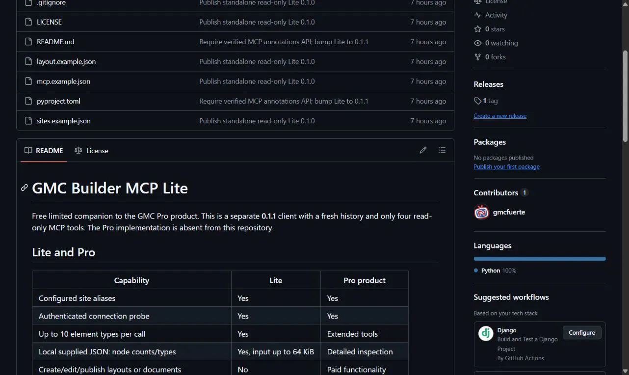 GMC Builder MCP Lite gallery image