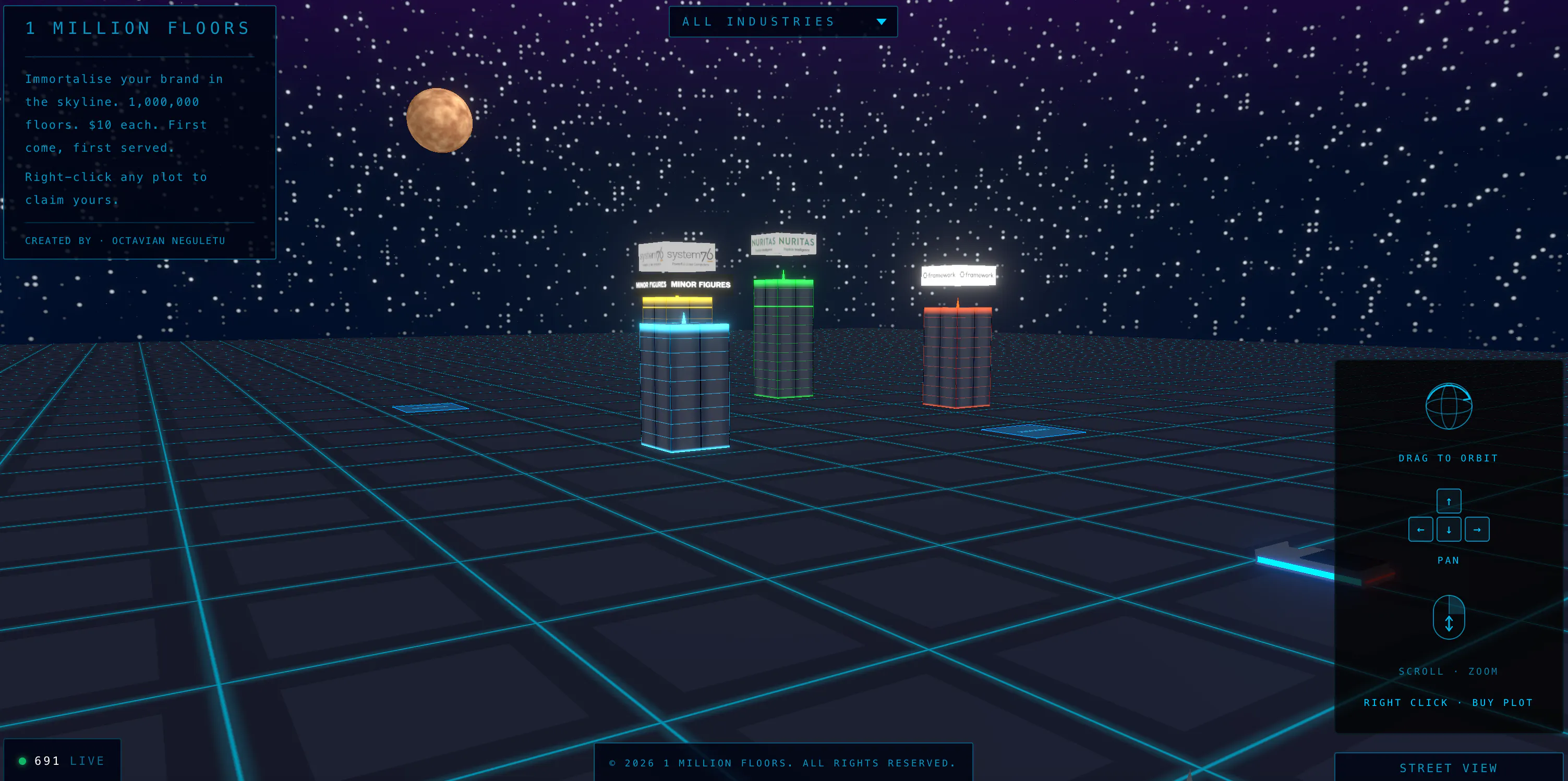 1 Million Floors - a 3D Digital City gallery image