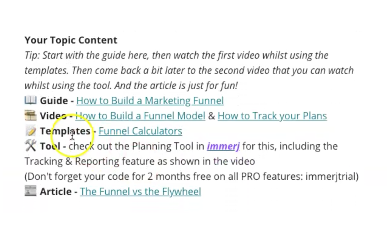 Immerj startup marketing course gallery image