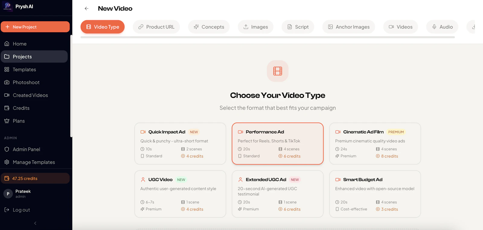 Prysh AI screenshot 2