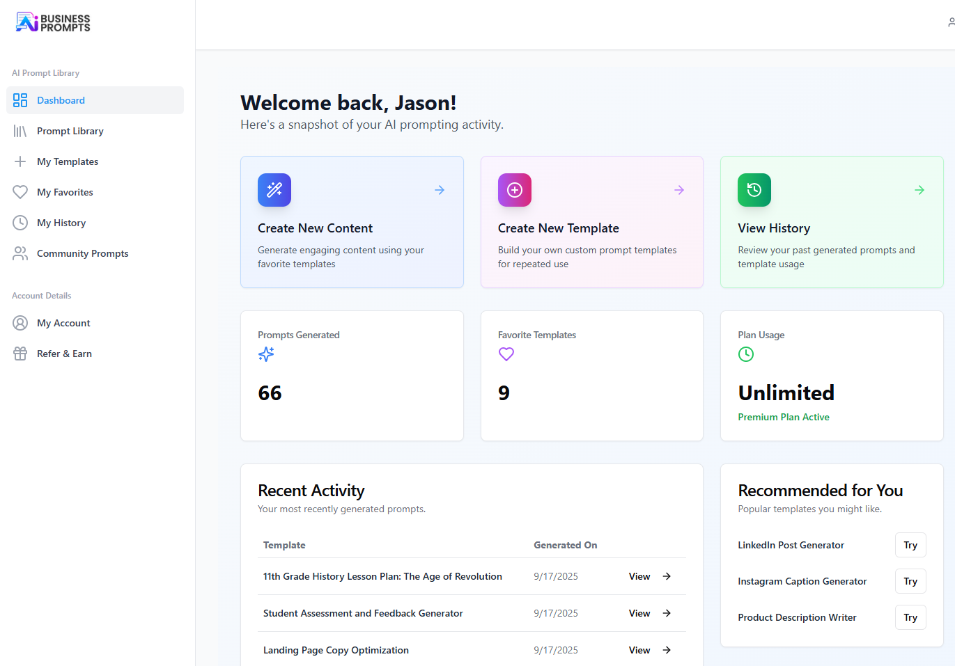AI Prompt Library - Screenshot 5 preview