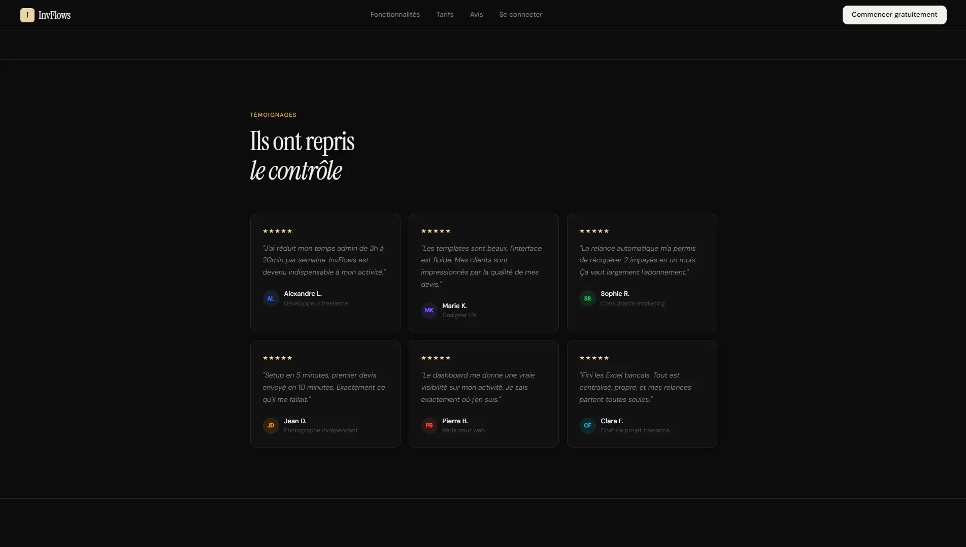 InvFlows La gestion admin des freelances gallery image