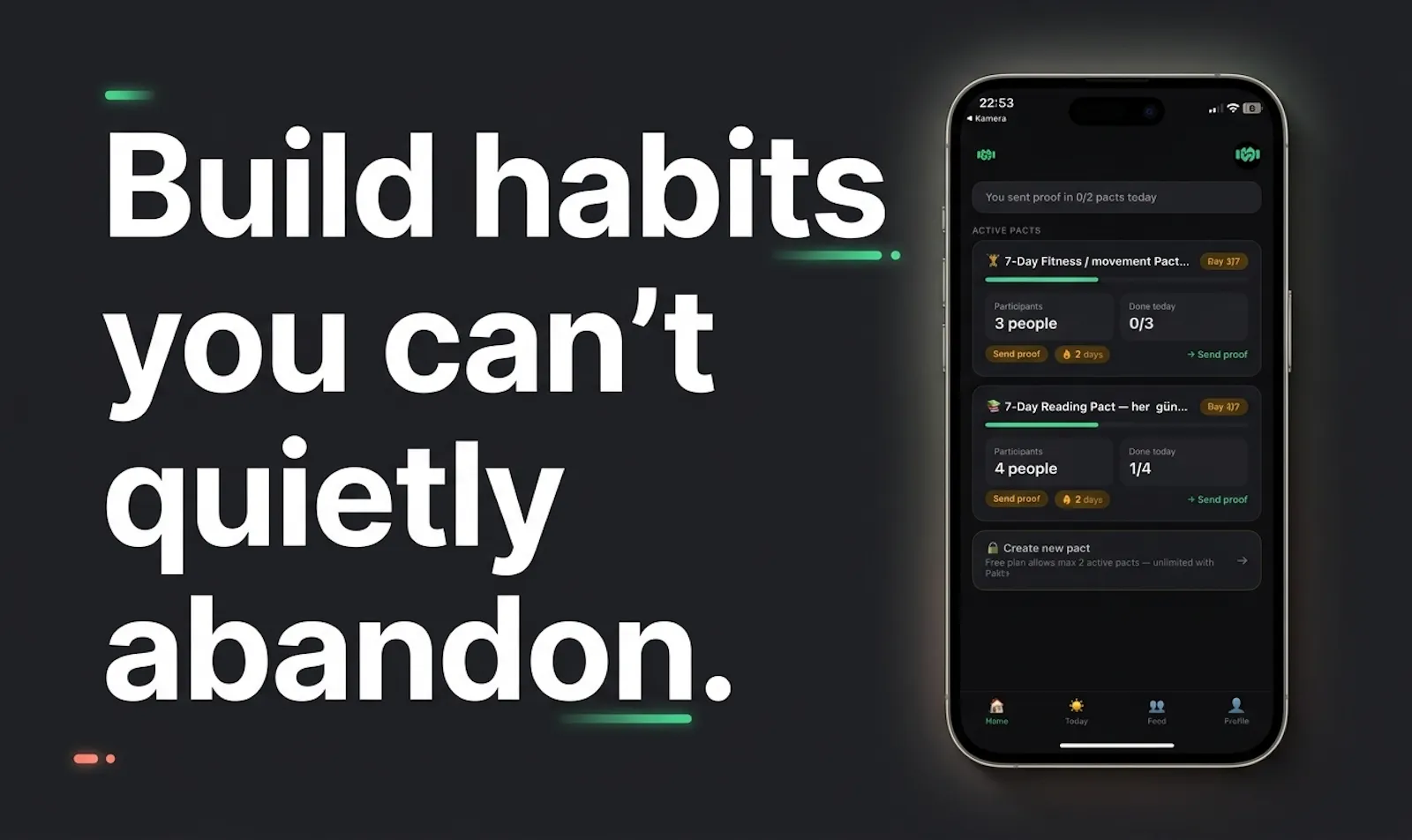 Pakt: Habit Challenge  screenshot 1