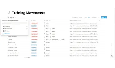Notion Advanced Workouts Manager gallery image