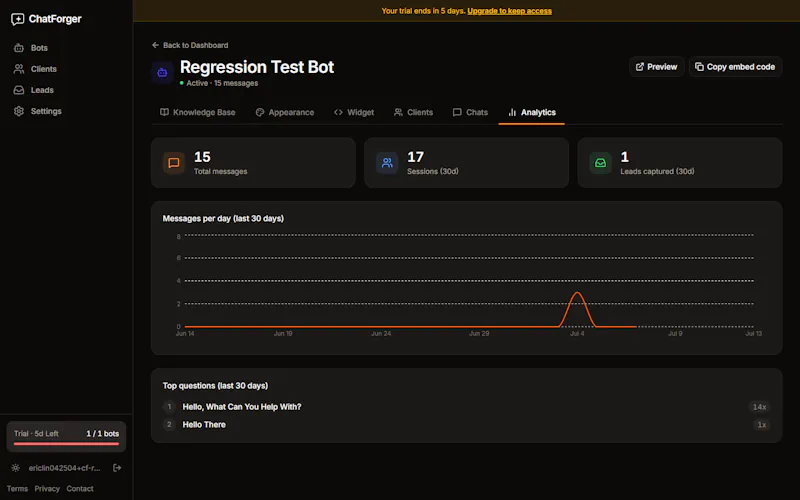 ChatForger screenshot 9