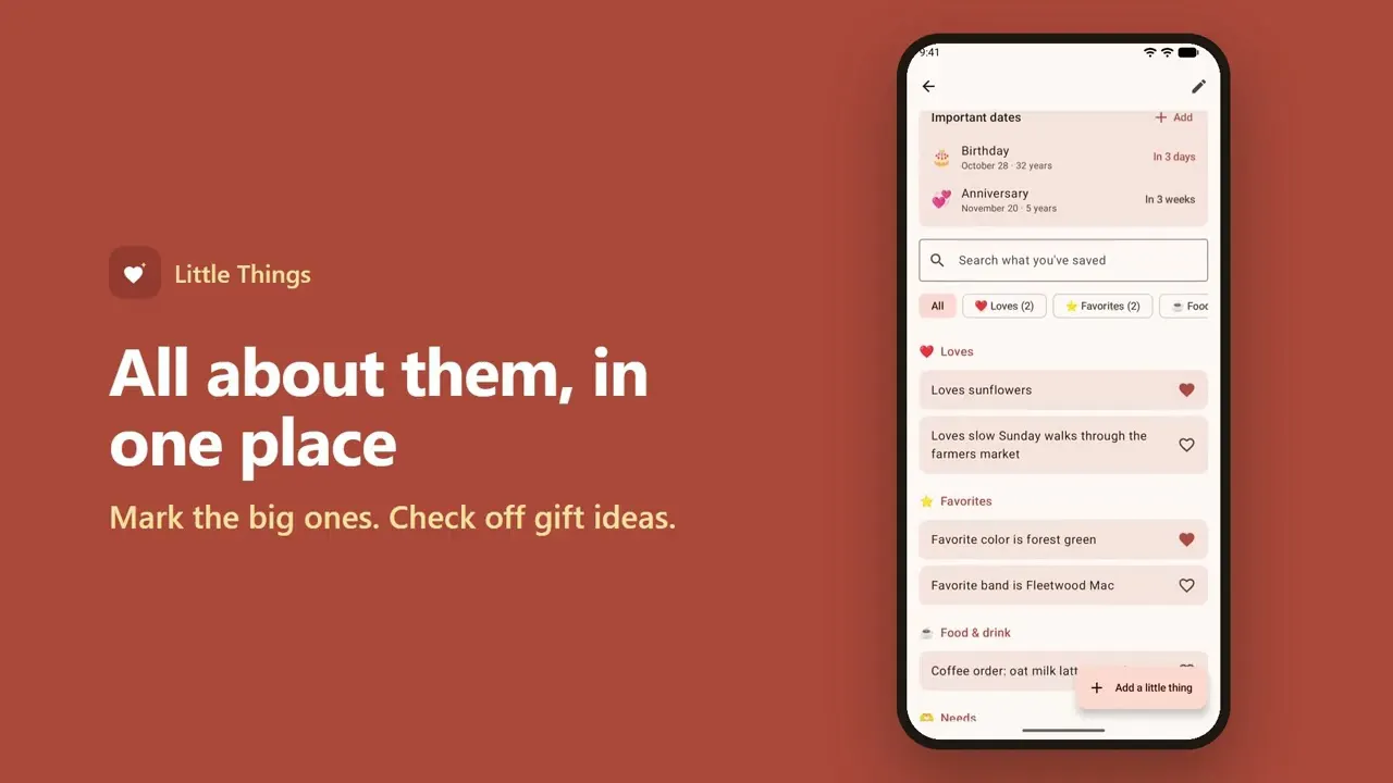 Little Things: Partner Notes gallery image